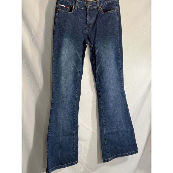 Women’s Tommy Hilfiger Jeans Flare Size 7R Medium Wash - Picture 2 of 12